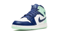 Air Jordan 1 Mid GS Blue Mint 554725 413
