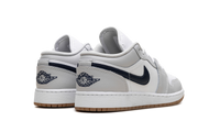 Jordan 1 Low GS White Neutral Grey Gum Midnight Navy 553560 146