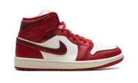 Air Jordan 1 Mid WMNS Red Cracked Leather HJ9337 106