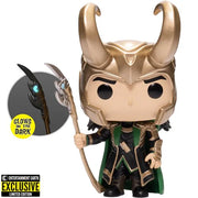 Funko POP! Loki with Scepter Marvel Avengers #985 [Glow in the Dark Entertainment Earth]