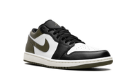 Air Jordan 1 Low Black Toe Medium Olive 553558 092