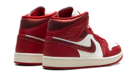 Air Jordan 1 Mid WMNS Red Cracked Leather HJ9337 106