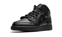Air Jordan 1 Mid GS Triple Black 554725 091