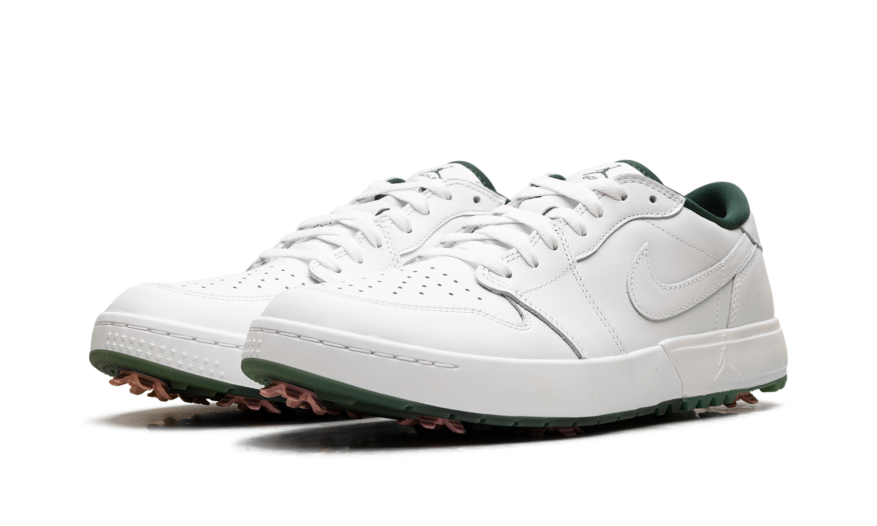 Air Jordan 1 Low Golf Spiked White Fir Elemental Pink IQ3417 100