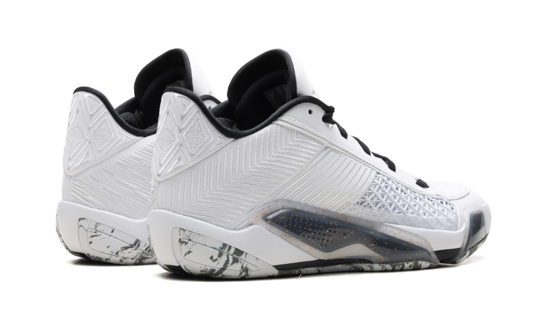 Jordan 38 Low White Metallic Gold Black FD2326 107