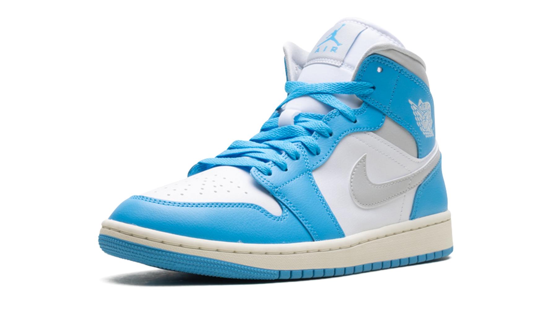 Jordan 1 Mid WMNS Dark Powder Blue White Sail Neutral Grey BQ6472 400