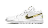 AIR JORDAN 1 Low SE WMNS White Metallic Gold CZ4776 100