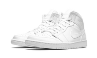 Air Jordan 1 Mid Triple White 554724 130