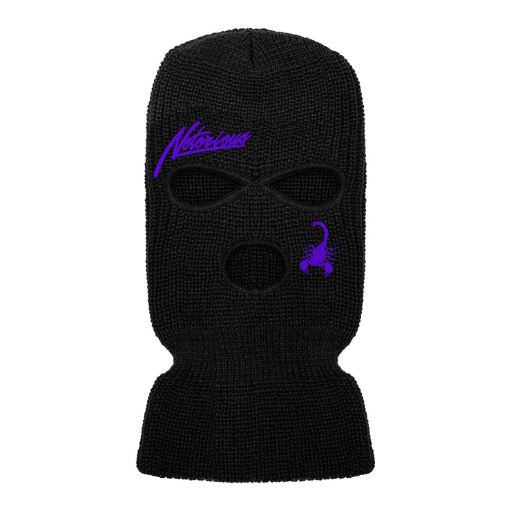 Notorious Scorpion Ski Mask Black/Purple