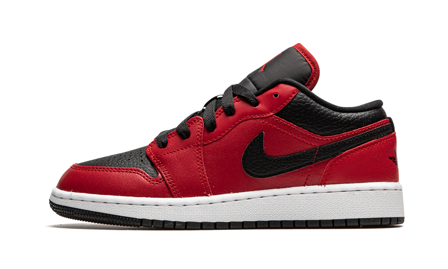 Air Jordan 1 Low GS Black Pebbled 553560 605