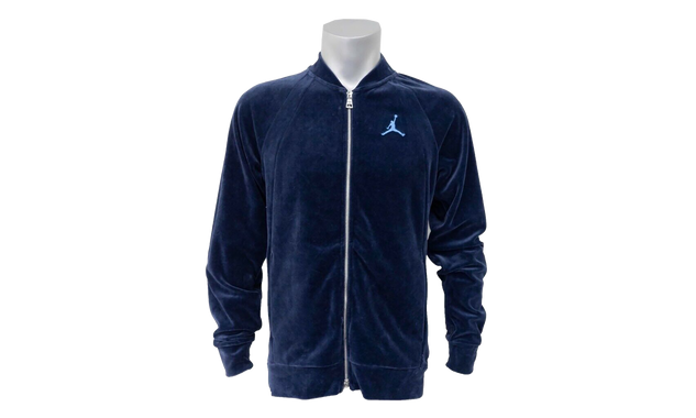 Air Jordan Velour Full Zip Track Jacket Blue AH2357 410