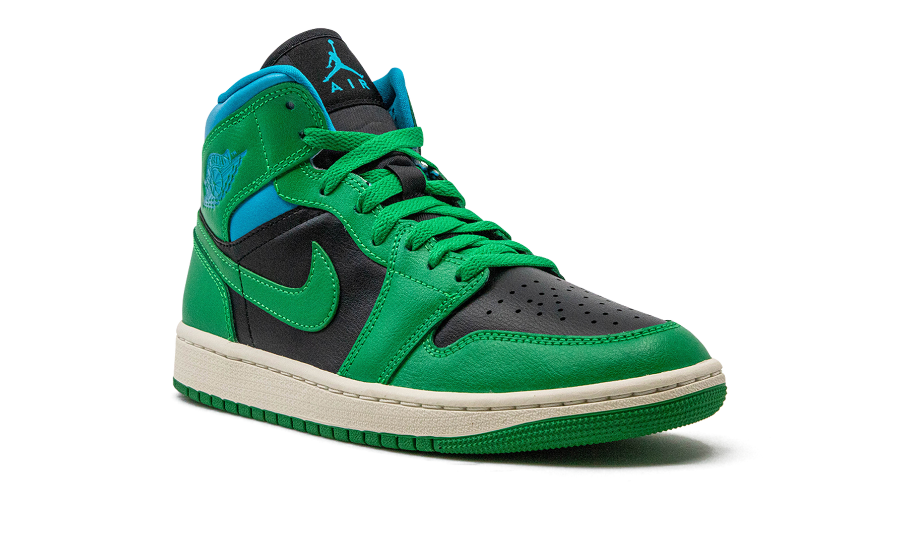 AIR JORDAN 1 MID WMNS Lucky Green Aquatone BQ6472 033