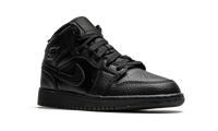 Air Jordan 1 Mid GS Triple Black 554725 091