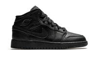Air Jordan 1 Mid GS Triple Black 554725 091