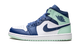 Air Jordan 1 Mid Blue Mint 554724 413