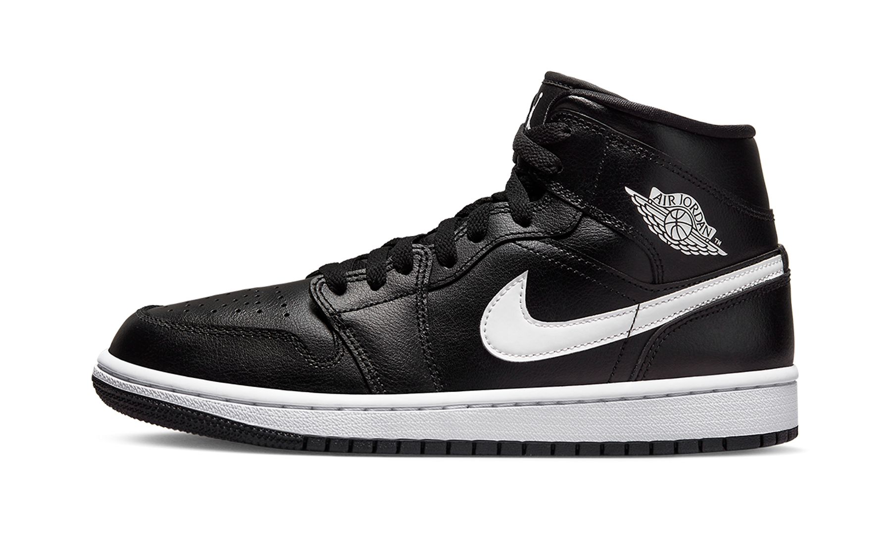 AIR JORDAN 1 MID WMNS Black / White DV0991 001