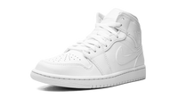 Air Jordan 1 Mid Triple White 554724 136