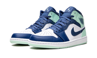 Air Jordan 1 Mid Blue Mint 554724 413