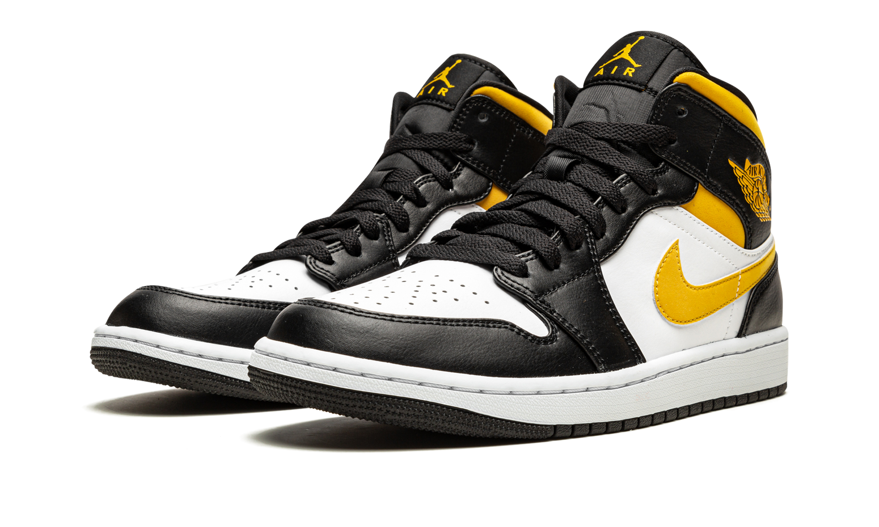Air Jordan 1 Mid White / Pollen / Black 554724 177