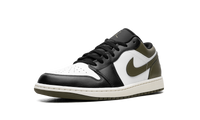 Air Jordan 1 Low Black Toe Medium Olive 553558 092