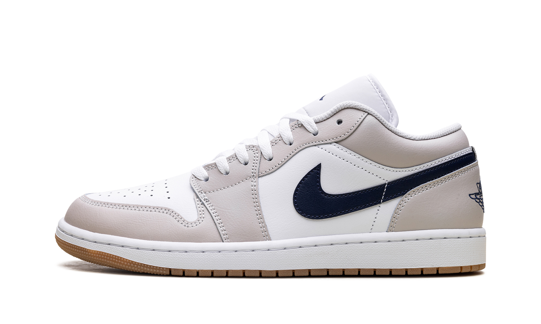 Jordan 1 Low Midnight Navy Neutral Grey 553558 146