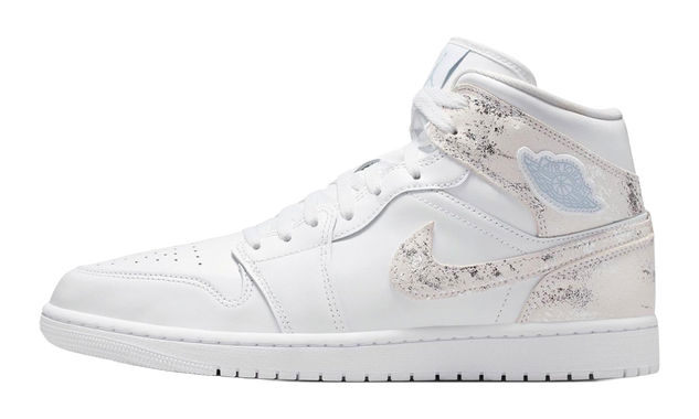 Jordan 1 Mid SE Distressed White Field Silver IR2271 100