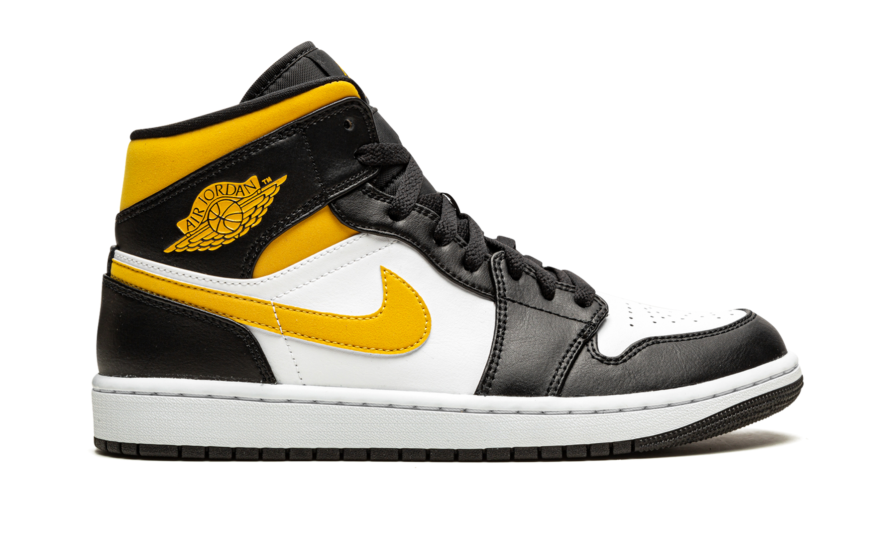 Air Jordan 1 Mid White / Pollen / Black 554724 177