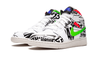 Air Jordan 1 Mid GS All Over Logos 554725 143