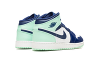 Air Jordan 1 Mid GS Blue Mint 554725 413
