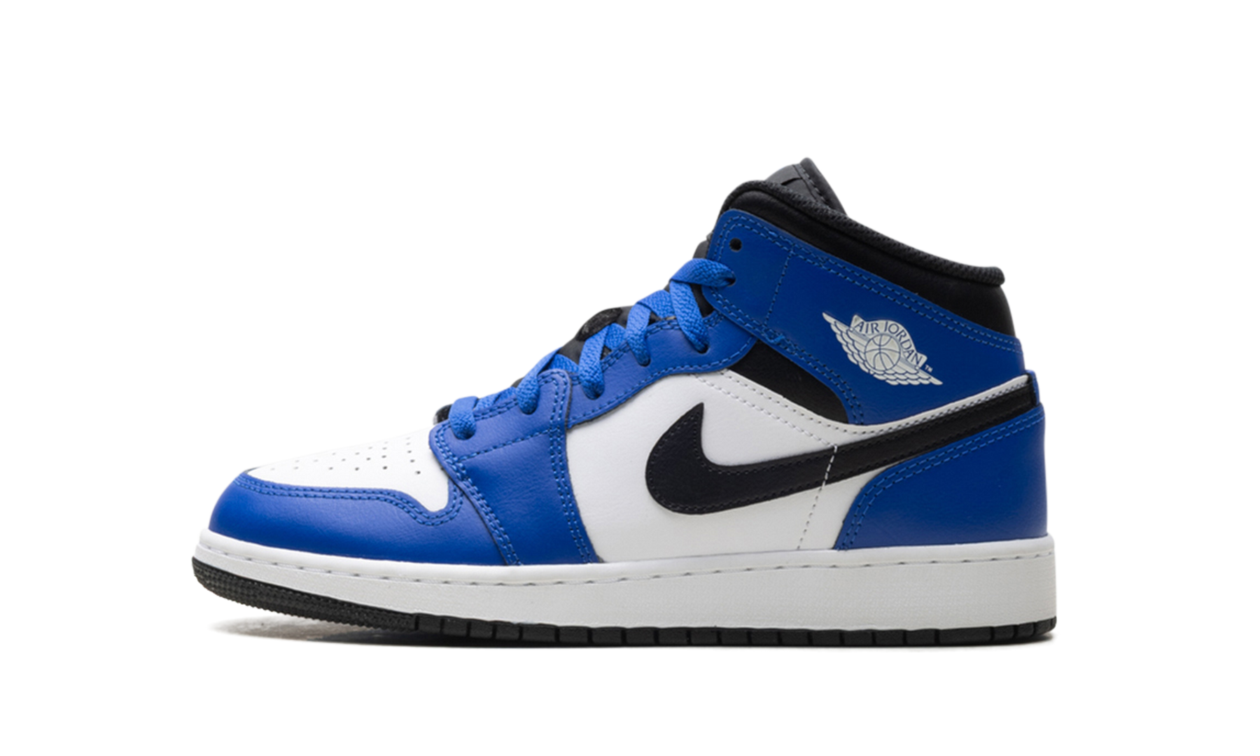Jordan 1 Mid GS Game Royal White Black DQ8423 402