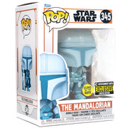 Funko Pop! Star Wars The Mandalorian: The Mandalorian GITD Entertainment Earth Exclusive Figure #345