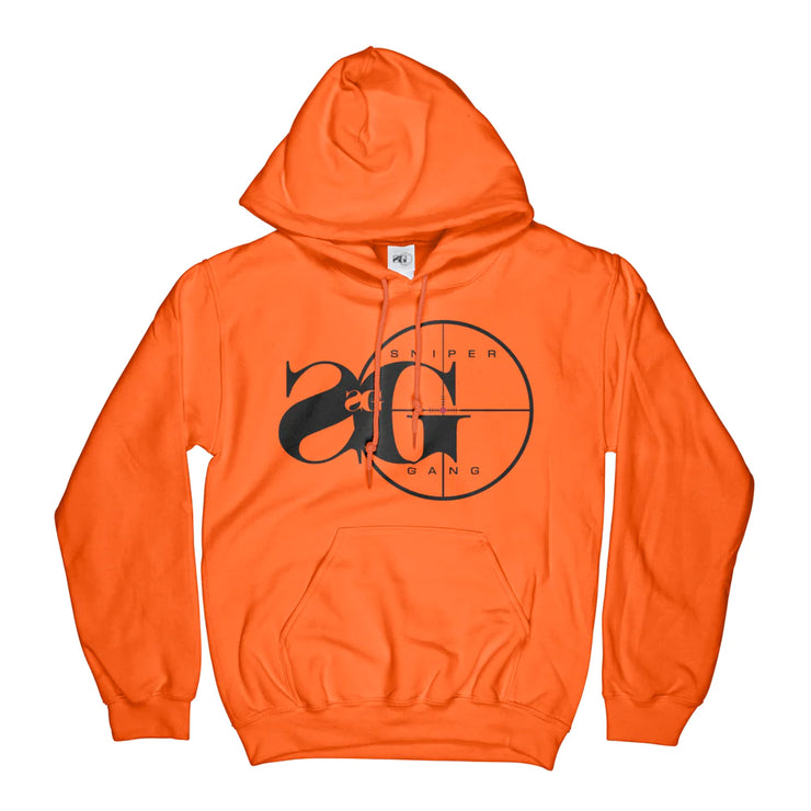Sniper Gang Logo Hoodie Orange