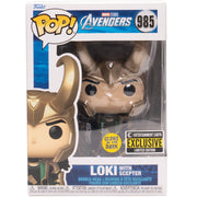 Funko POP! Avengers Loki with Scepter #985 EE Exclusive GITD Figure