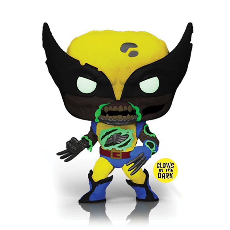 Funko Pop! Marvel Zombies Wolverine Glow-in-the-Dark Vinyl Figure - Entertainment Earth Exclusive