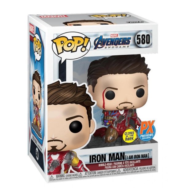 Funko Pop! Marvel Avengers: End Game I Am Iron Man GITD Deluxe 